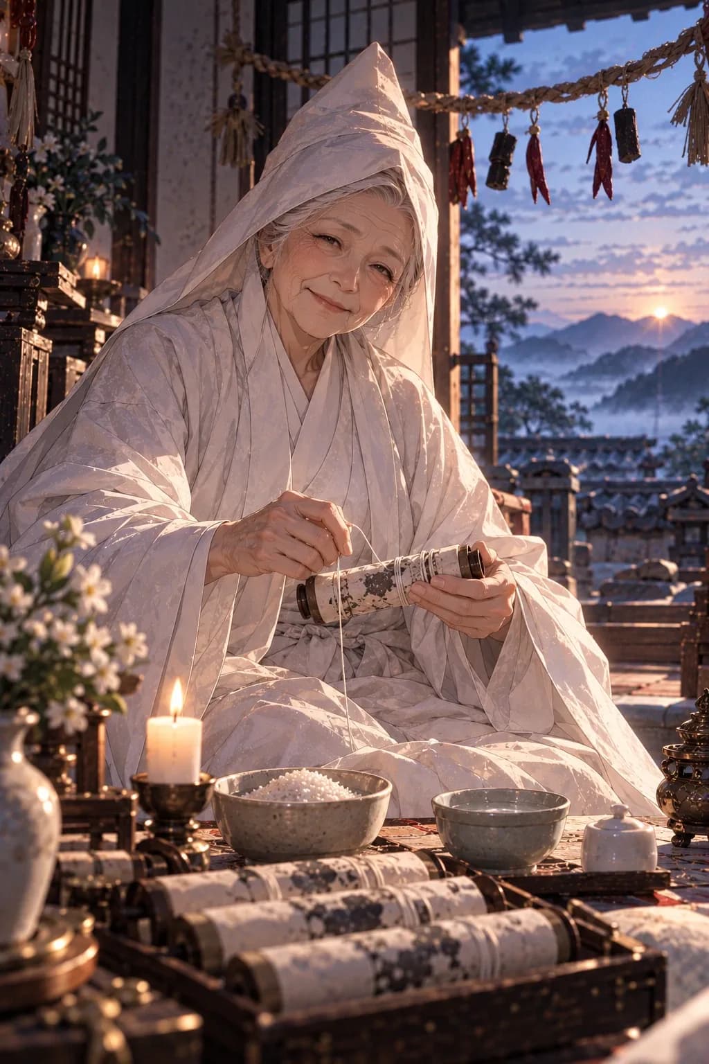 삼신 할매 · 아이의 명을 점지하는 삼신 할매